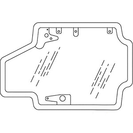 Aftermarket 84415734G Glass Door Assembly Fits New Holland L218 L225 Fits Case SR130 SR175 S CAH40-0250